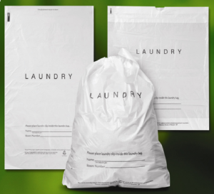 Laundry Bag White Plastic