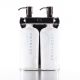 Aquamenities Double Amenity Station Fixture - White Bottles