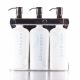 Aquamenities Triple Amenity Station Fixture - White Bottles