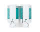 AVIVA II Amenity Dispenser White Translucent - 2 Chamber