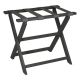 Luggage Rack - Eco Poly Dark Grey Straight Leg Luggage Rack with 4 Grey Nylon Straps