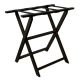 Luggage Rack Tall - Eco Poly Black with 4 Black Nylon Straps