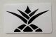 Key Card Recycled RFID White with Black Pineapple Design