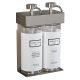 SOLera Dispenser Satin Silver 2-Chamber Oval Bottle - Beekman 1802 Fresh Air