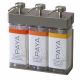 SOLera Dispenser Satin Silver 3-Chamber Rectangle Bottle - Paya